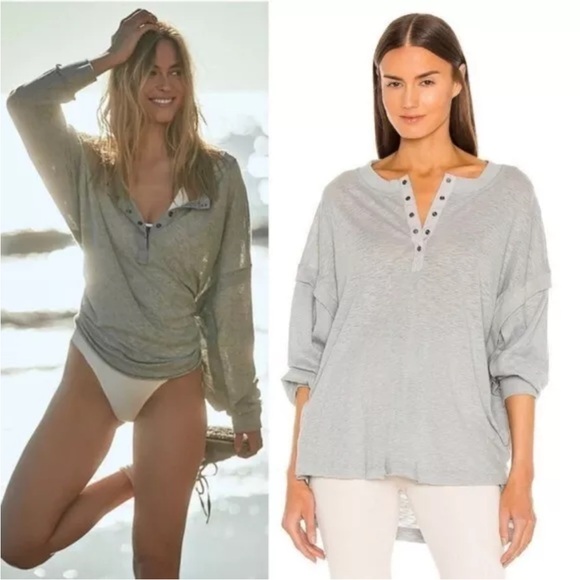 Free People Tops - Free people movement one up long sleeve Henley